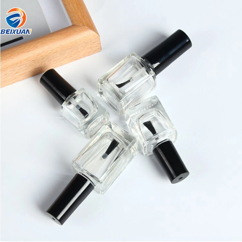 8ml Wholesale Customized Design Portable Hot Selling Square Glass Nail Polish Oil Bottle Cosmetics Usage Bottle