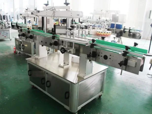 Double-Sides Adhesive Sticker Labeling Machinery/Double-Heads Adhesive Sticker Labeling Equipment/Two-Sides Self-Adhesive Sticker Labeling Machine