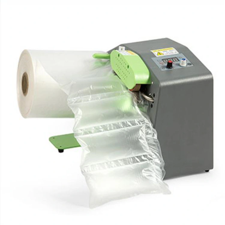 Custom Logo Printing Air Filling Filler Cushion Pillow Bubble Wrapping Wrapper Machine