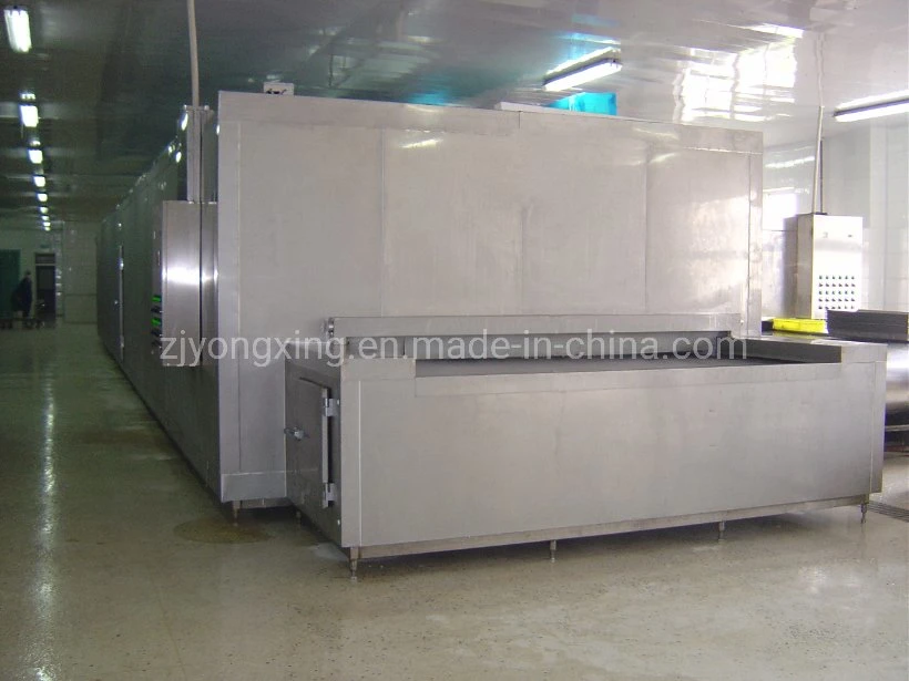 Industrial Food Quick Freezing Machine/IQF Tunnel Freezer/Impact Tunnel Freezer
