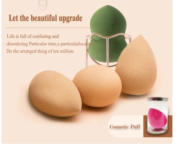 Cosmetic Powder Puff Cosmetic Makeup Sponge Wholesale Cosmetic Waterdrop Shape Latex Free Soft Beaut