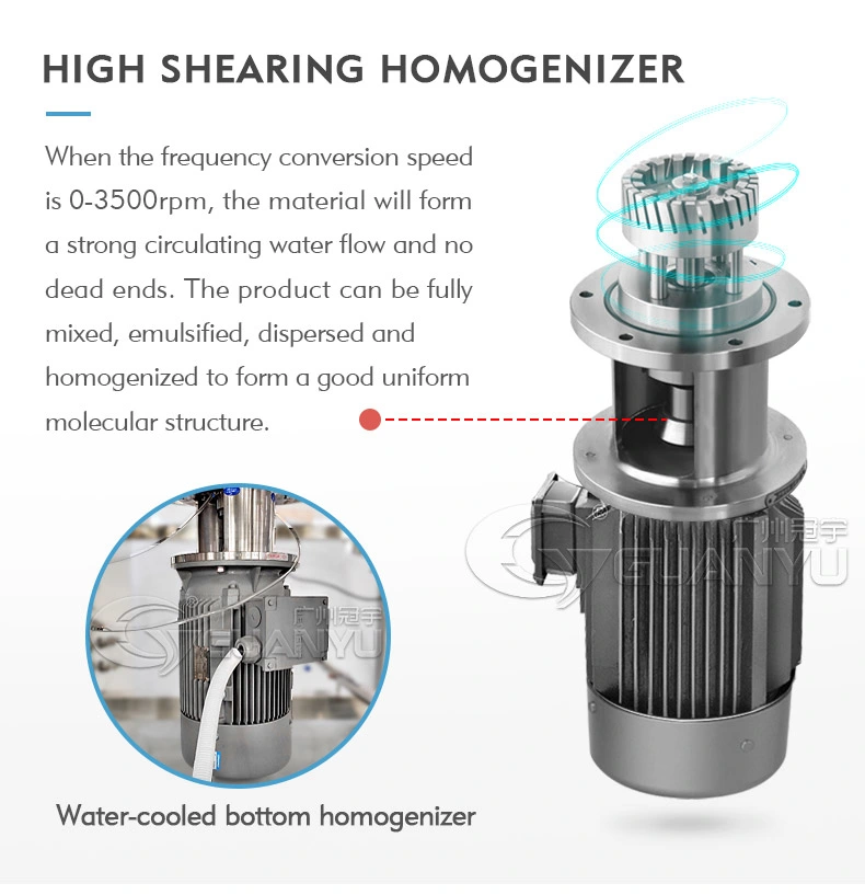 Latest Products Ultrasonic Vacuum Homogeneous Mixing Machine Steam Heating Mixer Tank Ointment Foundation Sunscreen Making Machine