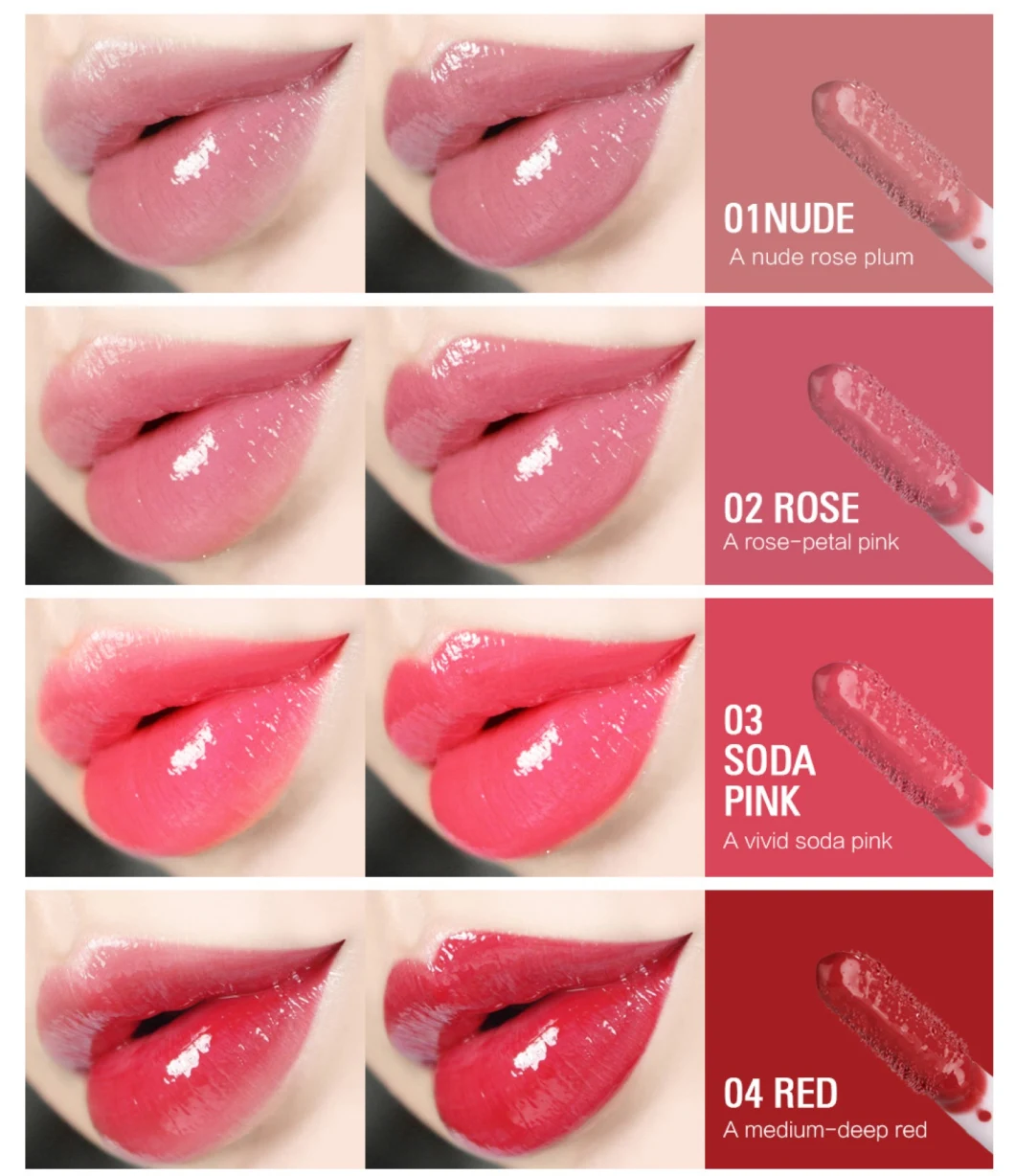 9 Color Mirror Lip Glaze Moisturizing Glass Lip Gloss