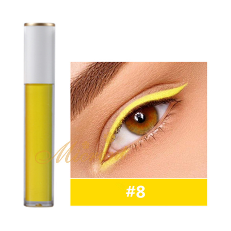 Factory Supply Private Label Logo Colorful Liquid Eyeliner Shadow Pen Bright-Colored Eyeliner Pen Liquid Eyeliner