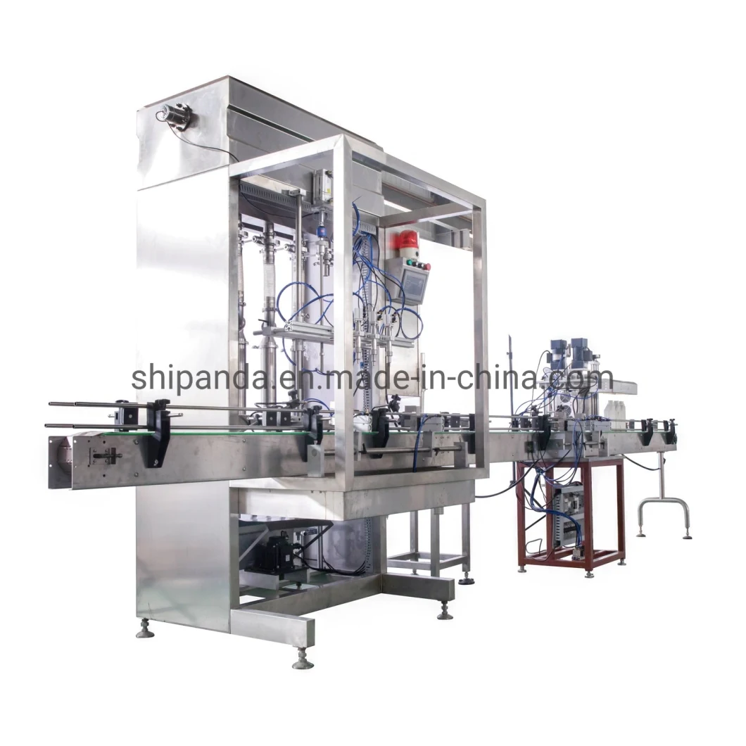 Automatic Bleaching / Antiseptic / Liquid Soap Filling and Sealing Labeling Machine / Filling Machine