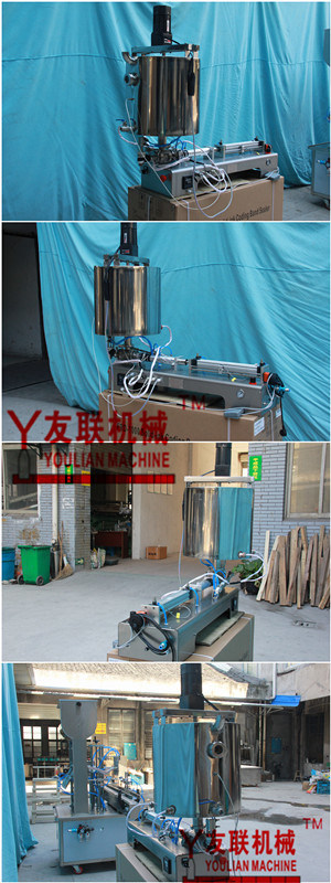 G1wgd Semi-Automatic Paste/Honey and Liquid Filling with Mixing &Heating Machine 100-1000ml