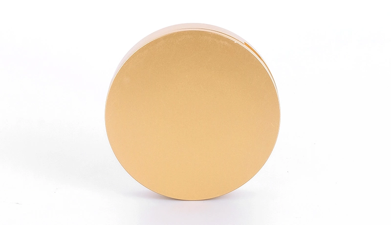 Manufacturer Gold Luxury Round 59mm Elegant Compact Powder Case for Pressed Powder Cosmetic Packaging