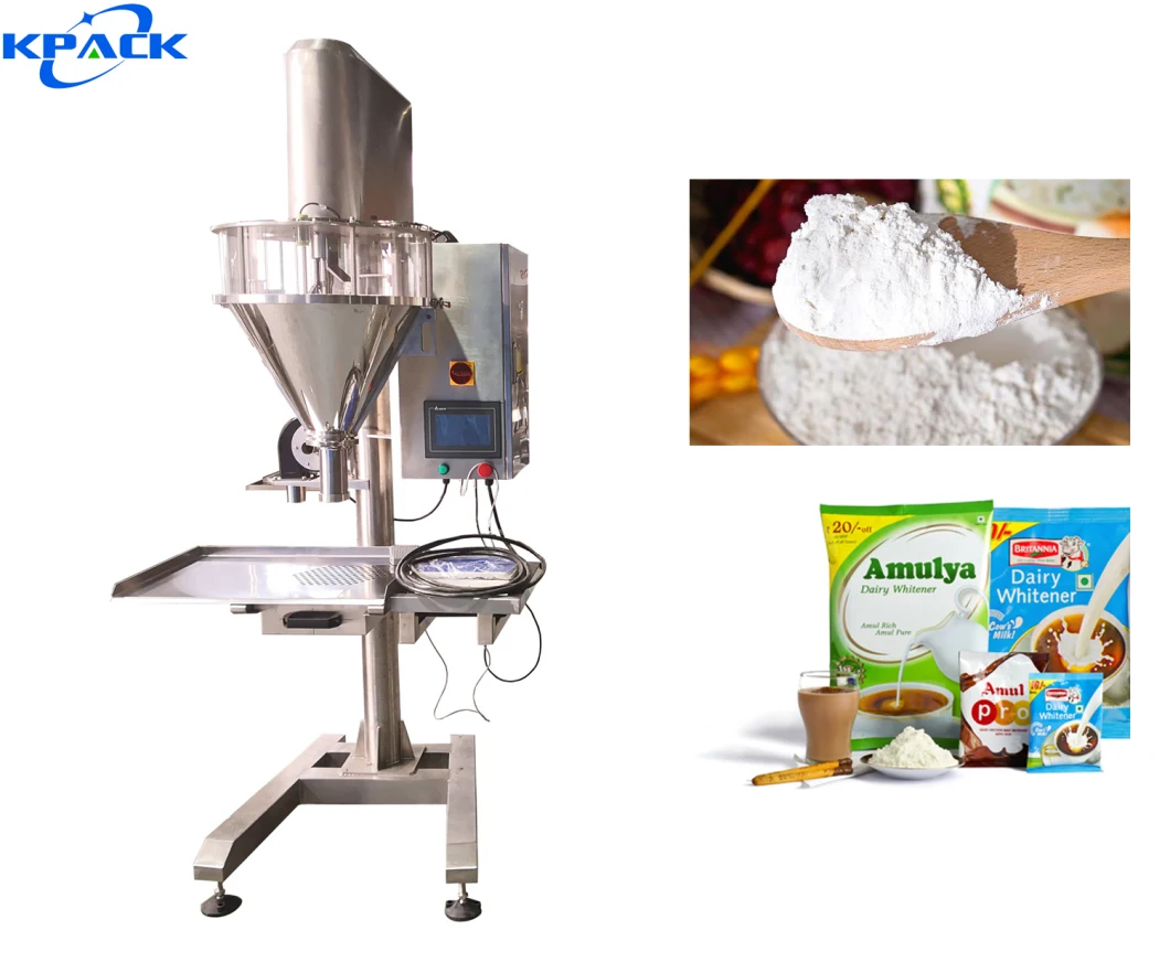 Semi Automatic Baking Powder Auger Filling Food Packaging Machine