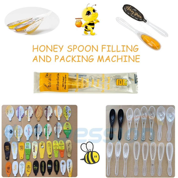 Honey Spoon Packing Machine Honey Spoon Filling Machine with Heating Stirring