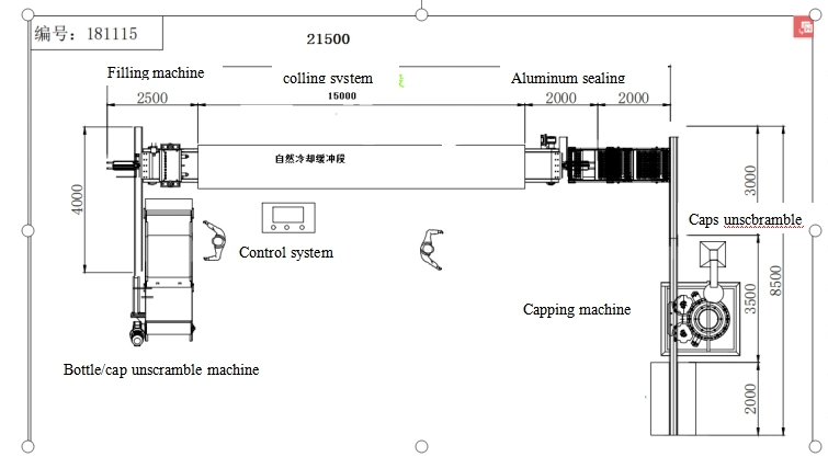 Automatic Vaseline Hot Filling Machine with Cooling Packaging Line
