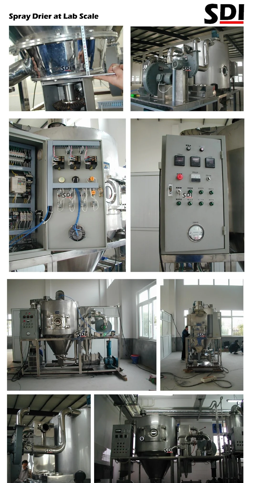 Flash Spray Drying Machine with High Speed Atomizer Nozzle for Thermal Sensitive Product