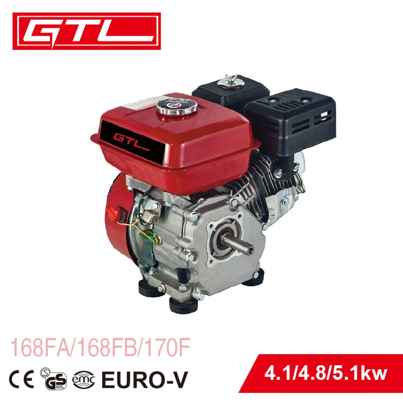 4.8HP 4-Stroke Air-Cooled Small Gasoline Engine, 4-Stroke Small Gasoline Gas Petrol Engine, Single Cylinder Power Gasoline Engine, Gasoline Engine for Generator