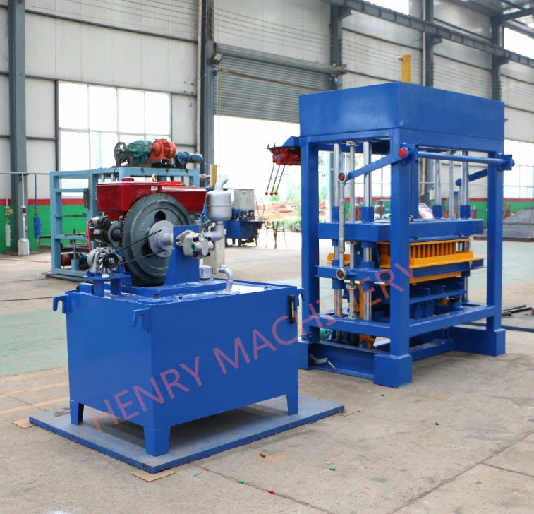 Qt4-30 Diesel Engine Concrete Hollow Block Brick Paver Block Machine Price Sale in Zambia