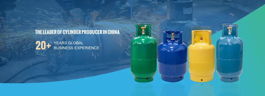 Factory Supply New LPG Gas Cylinder 3kg Camping LPG Cylinder with Grill to Nigeria