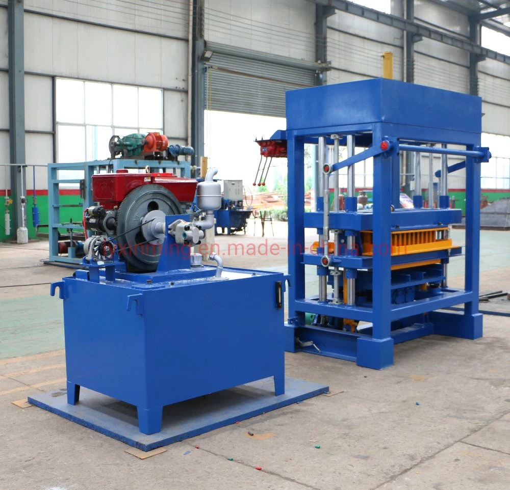 High Quality Qt4-30 Diesle Engine Hydraulic Colorful Paving Block Making Machine for Small Factory