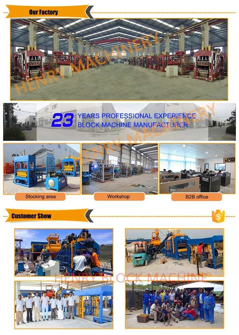 Qt4-30 Diesel Engine Concrete Hollow Block Brick Paver Block Machine Price Sale in Zambia