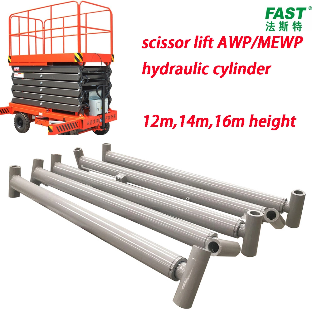 Double Acting Hydraulic Cylinder Manufacturer for 12m 14m 16m Scissor Lift Mewp
