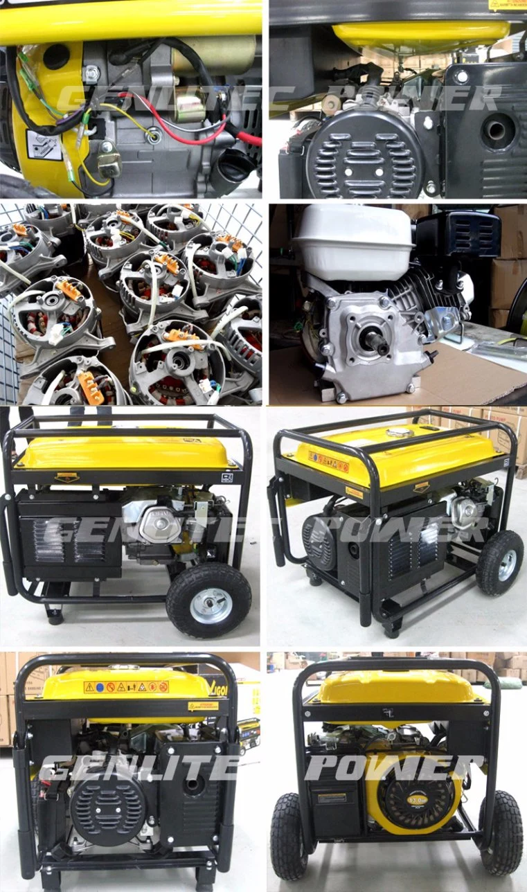 1kVA-7kVA Air Cooled Single Cylinder Gasoline Generator with High Competitive Price