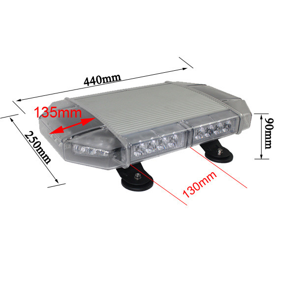 17 Inch LED Mini Flashing Beacon Light with Tir Lens and Aluminum Shell (TBG-515L-2C)