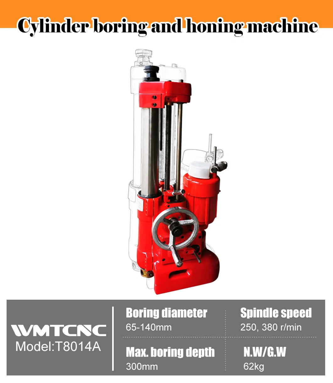 T8014A Cylinder boring and honing machine for reboring engine cylinders