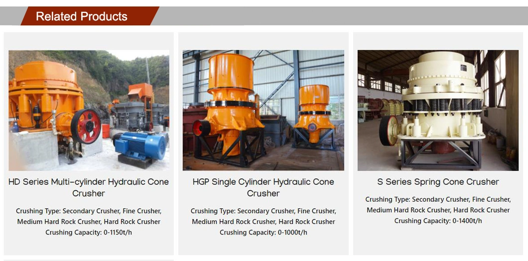Multi-Cylinder Hydraulic Cone Crusher for Medium/Hard Material Crushing Processing