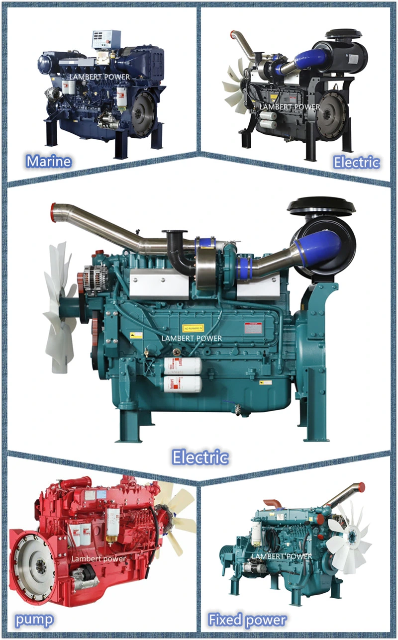 Color Custom Diesel Engine Electric Engine Cylinder Engine with 4 Stroke for Generator Set