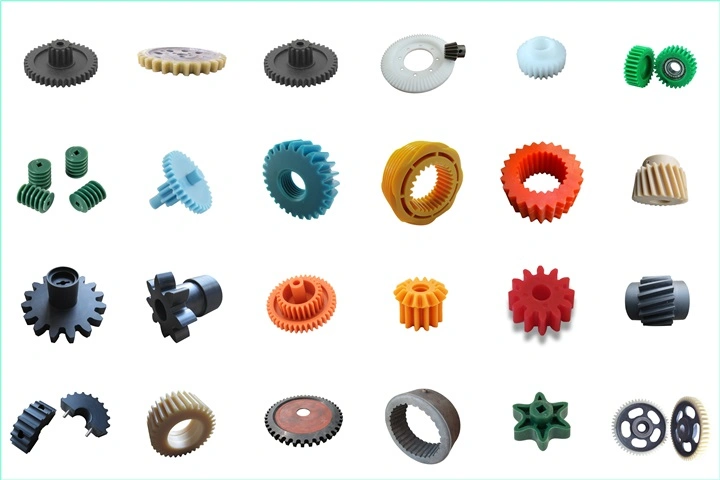 Customized White Plastic Nylon Straight Reduction Bevel Gear for Shaft and Reducer