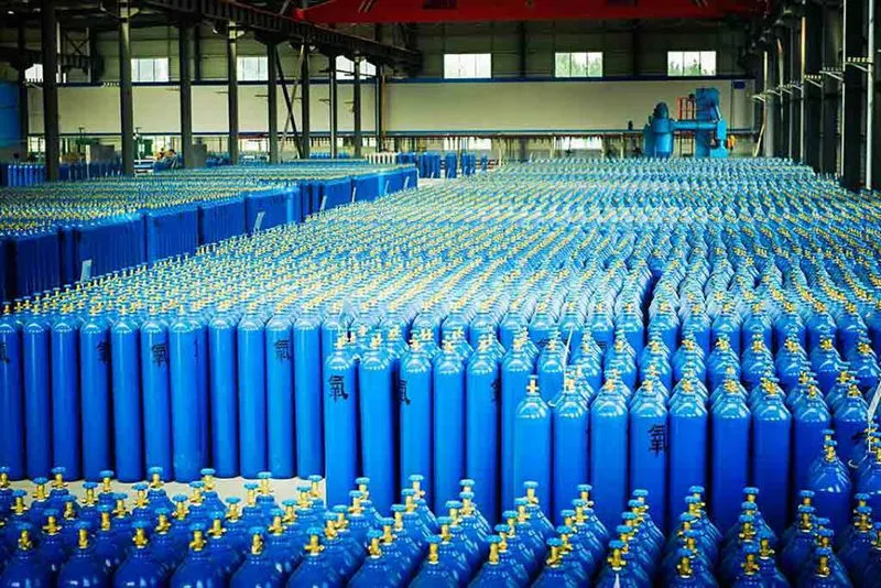 Oxygen Gas Cylinder ISO9809 40L 150bar China Gas Cylinder Manufacturer