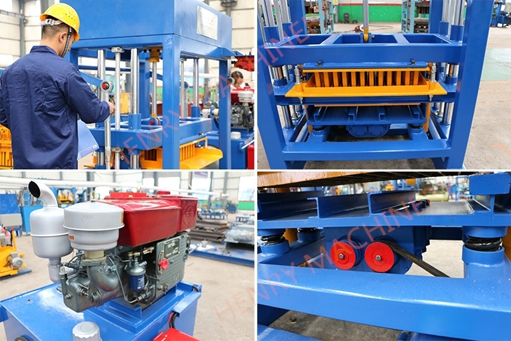Qt4-30 Disesel Engine Concrete Hollow/ Solid Block Making Machine in Factory Price.