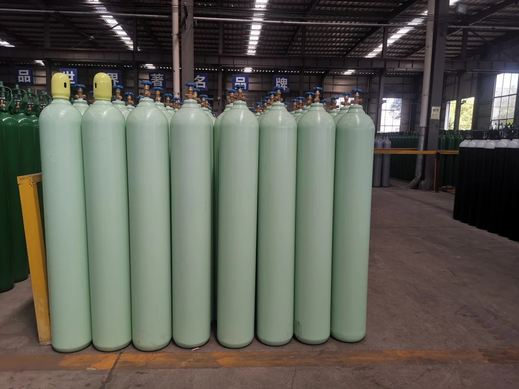 High Pressure International Standard Refillable 40L Helium Gas Cylinder Factory Price in Egypt