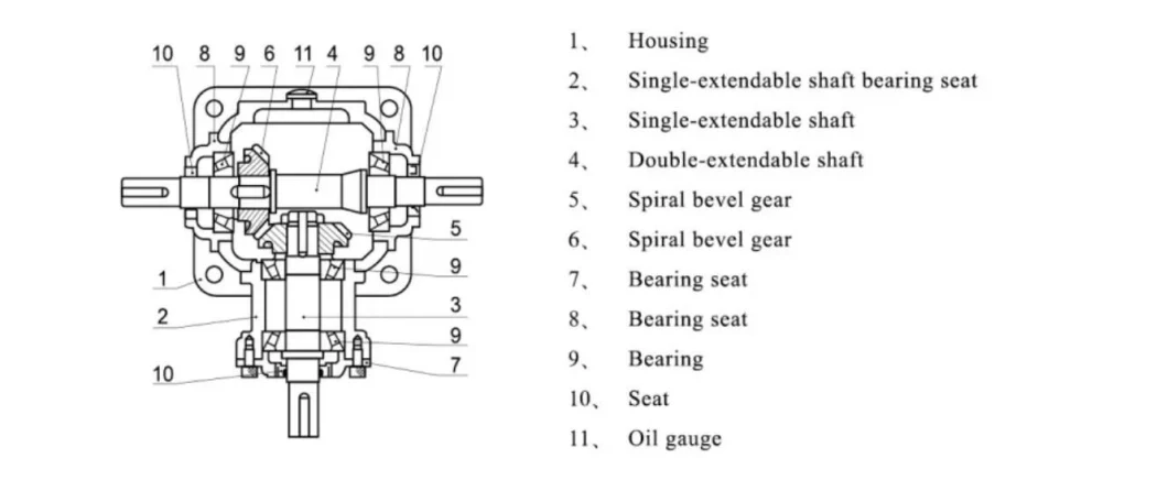 Spiral Bevel Gear Reducer/Gear Box/Gear Unit/Speed Reducer (T Series)