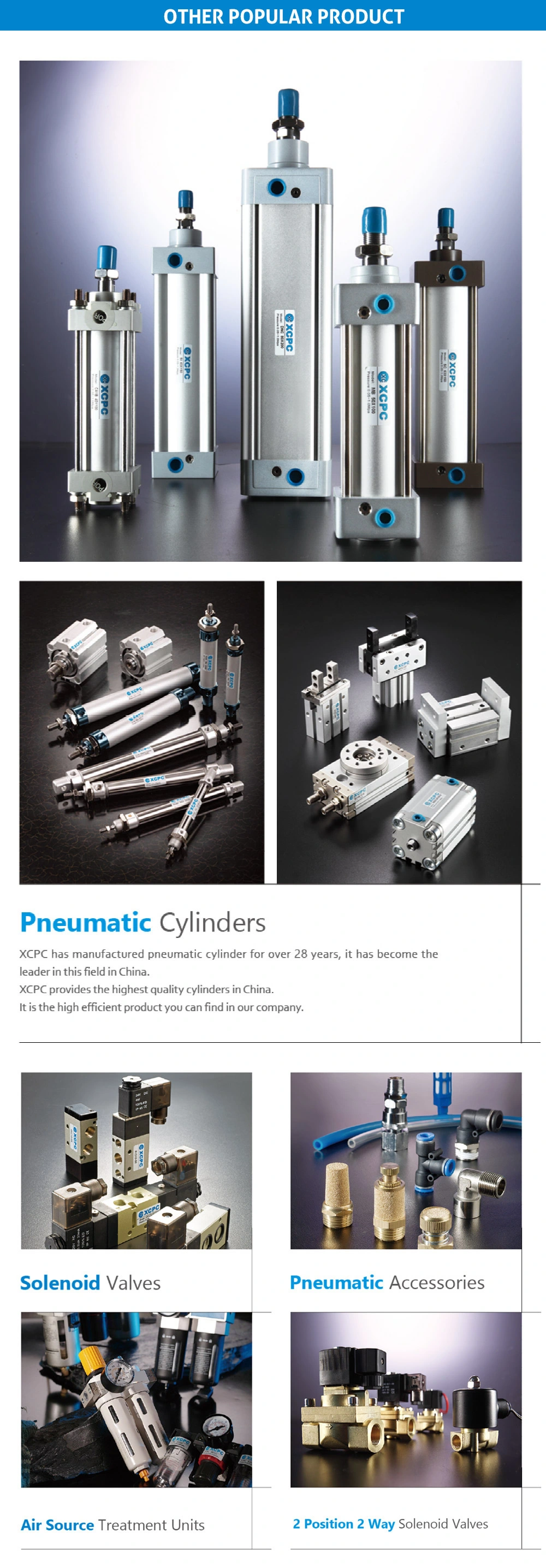 Sc Series Double Acting Pneumatic Air Cylinder Factory
