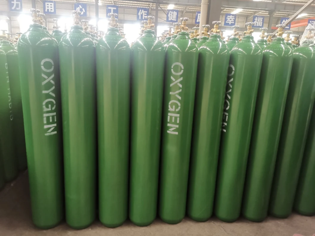 High Pressure International Standard Refillable 40L Helium Gas Cylinder Factory Price in Egypt