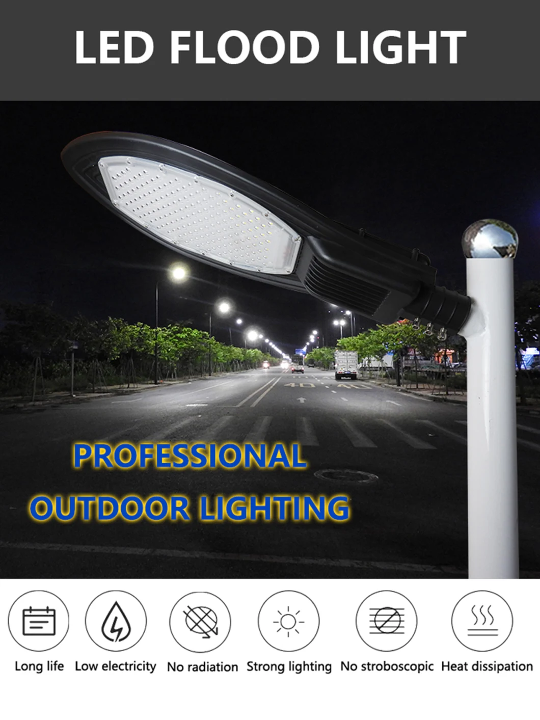 Wholesale Price Outdoor Garden Aluminum Housing Supplied Die-Casting Aluminum Luminarias LED Publico LED Street Light
