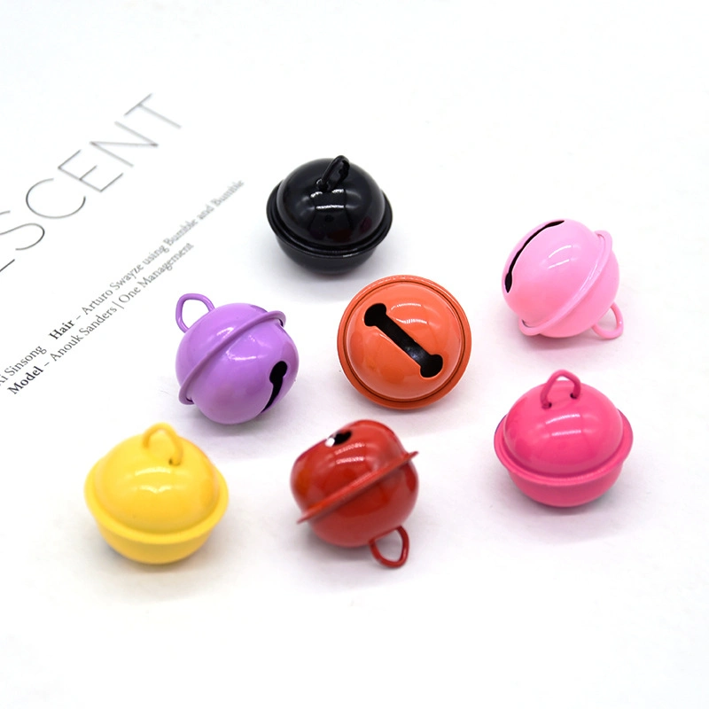 DIY Jewelry Accessories Iron Wire Tiger Mouth Word Bell 22mm Candy Color Paint Small Bell