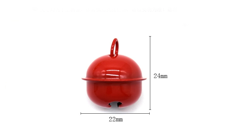 DIY Jewelry Accessories Iron Wire Tiger Mouth Word Bell 22mm Candy Color Paint Small Bell