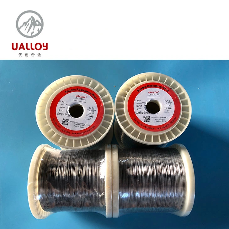 Dia 0.404mm Ualloy Stable Resistance Nichrome Nicr8020 Nickel Chrome Heating Wire Cr20ni80