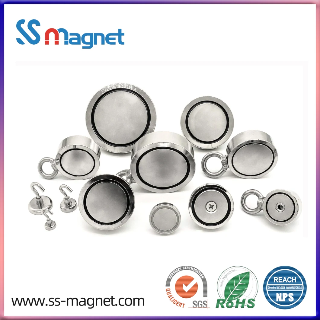 Customizable Galvanized Neodymium Iron Boron Round Magnet Silver Color NdFeB Magnet for Electronic Machine