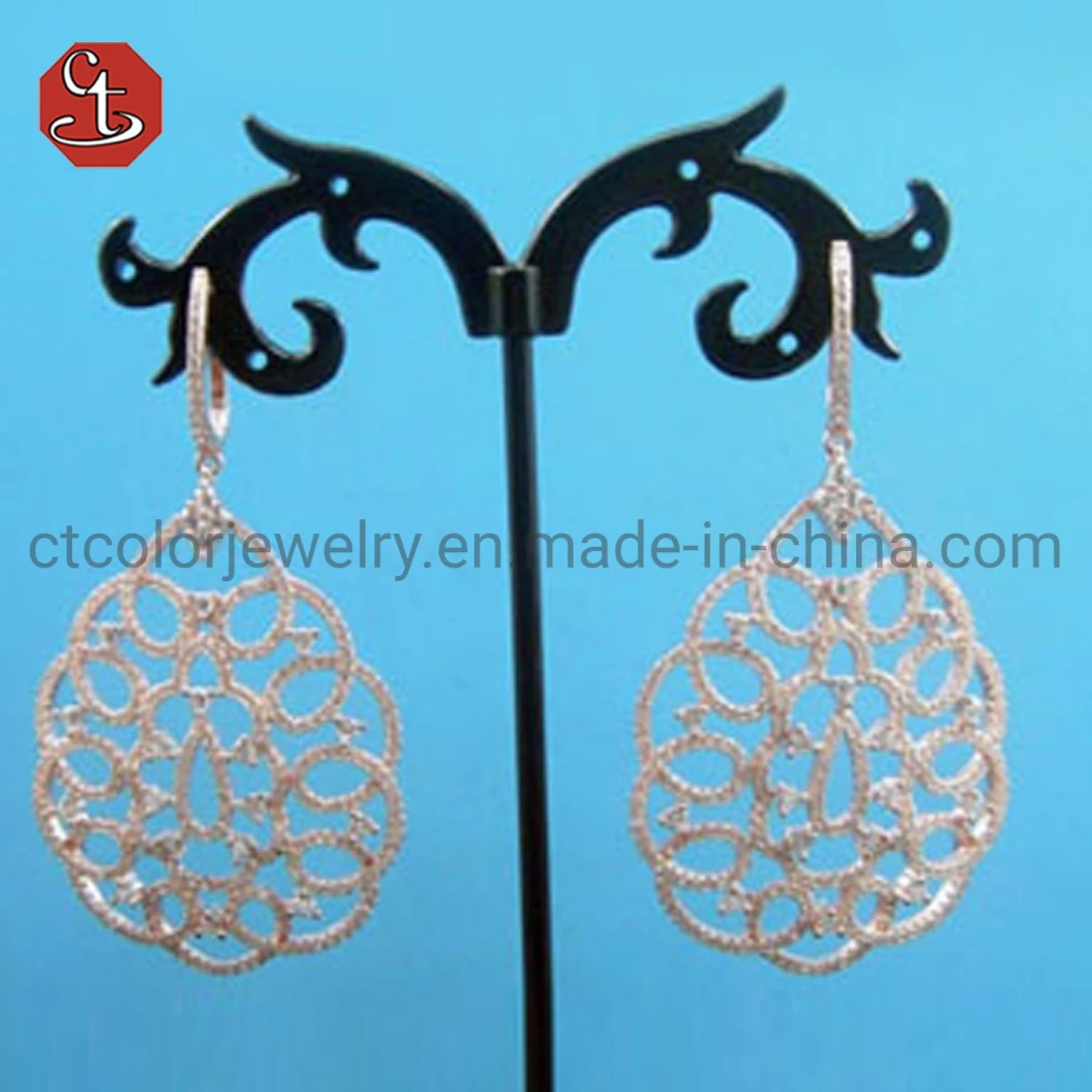 Fashion Geometric Metal Wire Woven Earring for Women Hanging Drop Earring Statement Earring Jewelry