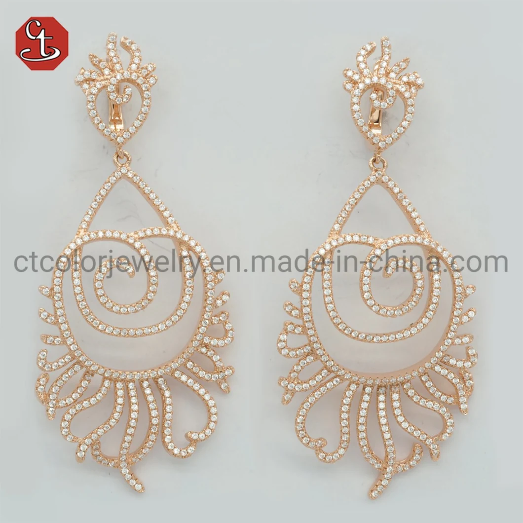 Fashion Geometric Metal Wire Woven Earring for Women Hanging Drop Earring Statement Earring Jewelry