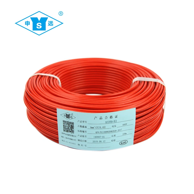 Oil Resistant Heat Resistant Silver Plated Copper Fluoroplastic Insulated Wire