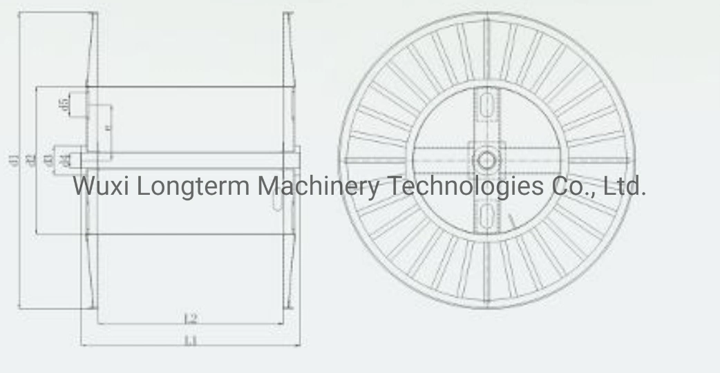 Industrial Steel Cable Reel Corrugated Bobbin, Winding Large Cable Corrugated Steel Reels Bobbin for Stranding Machine#