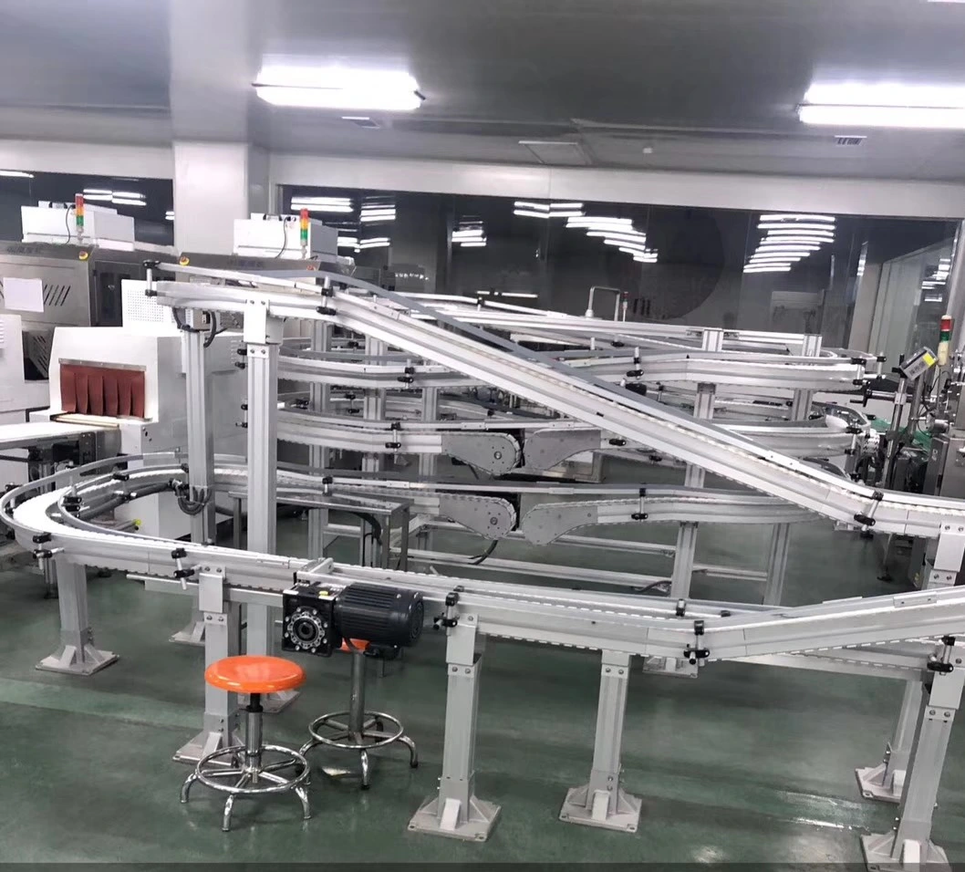 High-Quality and Beautiful Show Flexible Chain Conveyor Drag Chain Conveyor/Chain Plate Conveyor/Flexible Conveyor