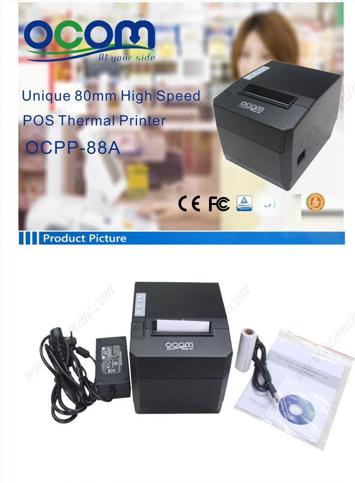 USB Serial LAN Cable Bluetooth WiFi Cutter 80mm Receipt Thermal Printer for POS