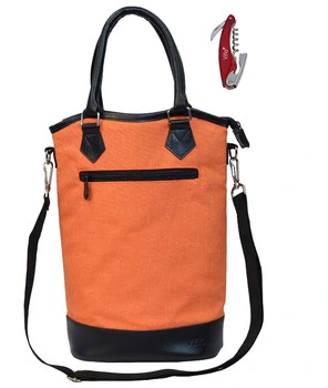 High Quality Wine Cooler Carrier Tote Bag Carrier Insulated Thermal Portable Picnic Cooler Bag with Handle
