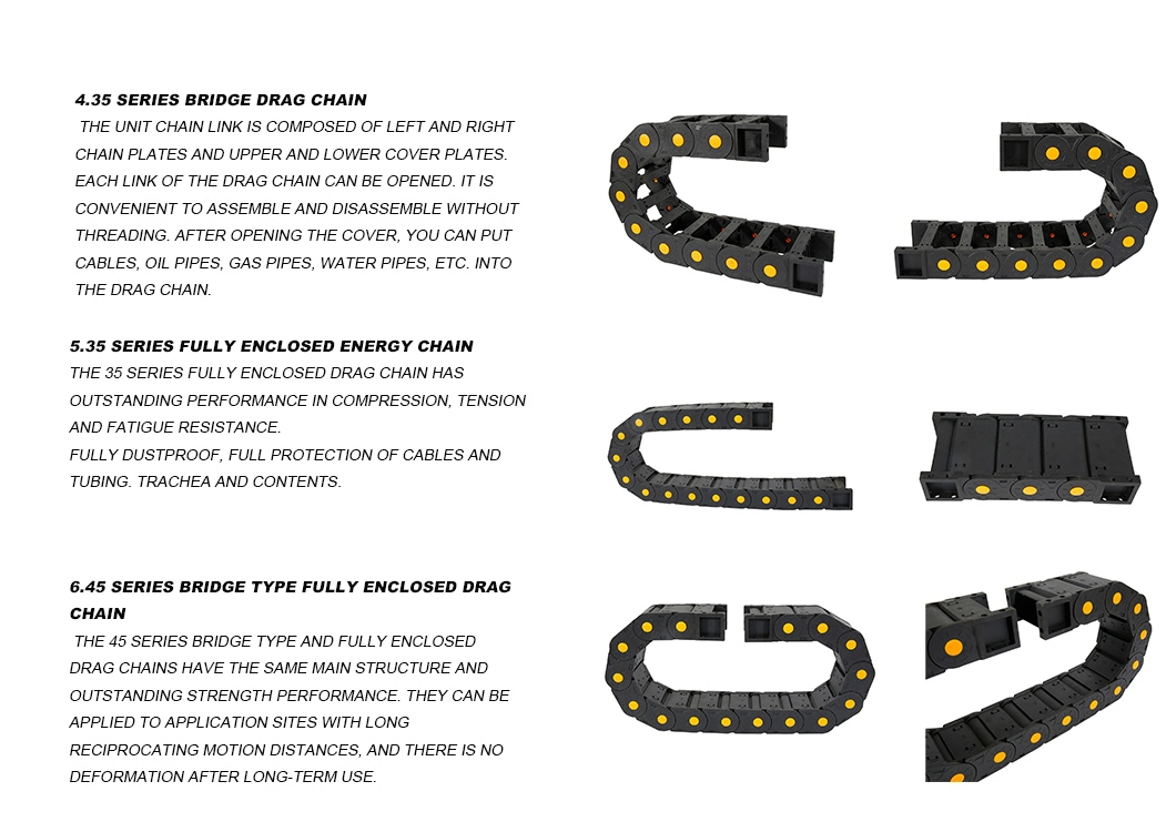 Wholesaler Plastic Nylon Cable Drag Chain