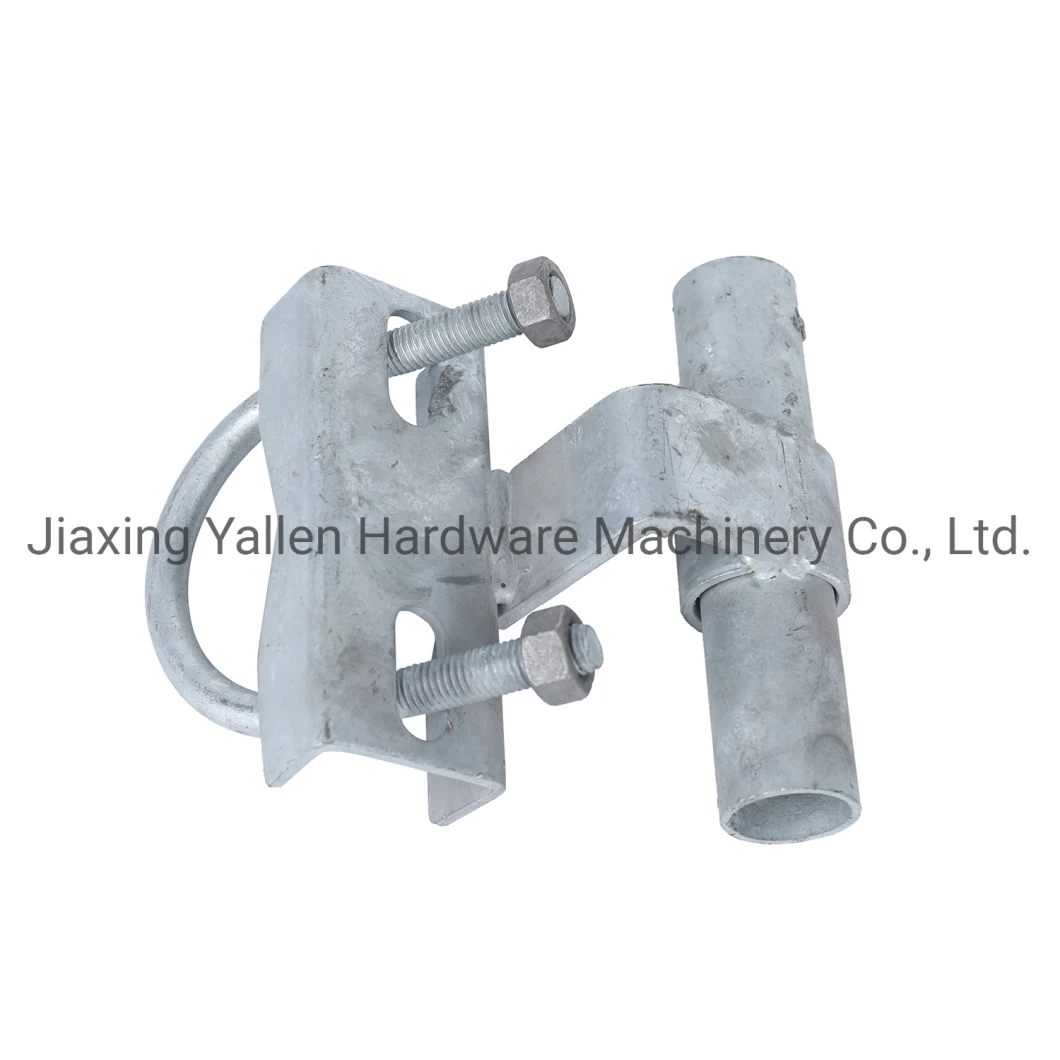 Chain Link Gate Arm Hinge, Pressed Steel, Galvanized - Multiple Sizes
