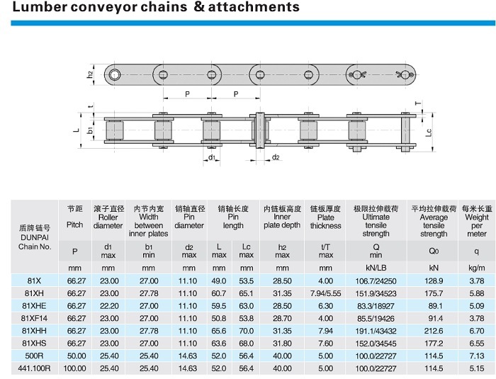 Transmission Industrial Chain Roller Chain /Hollow Chain/Steel Pintle Chain