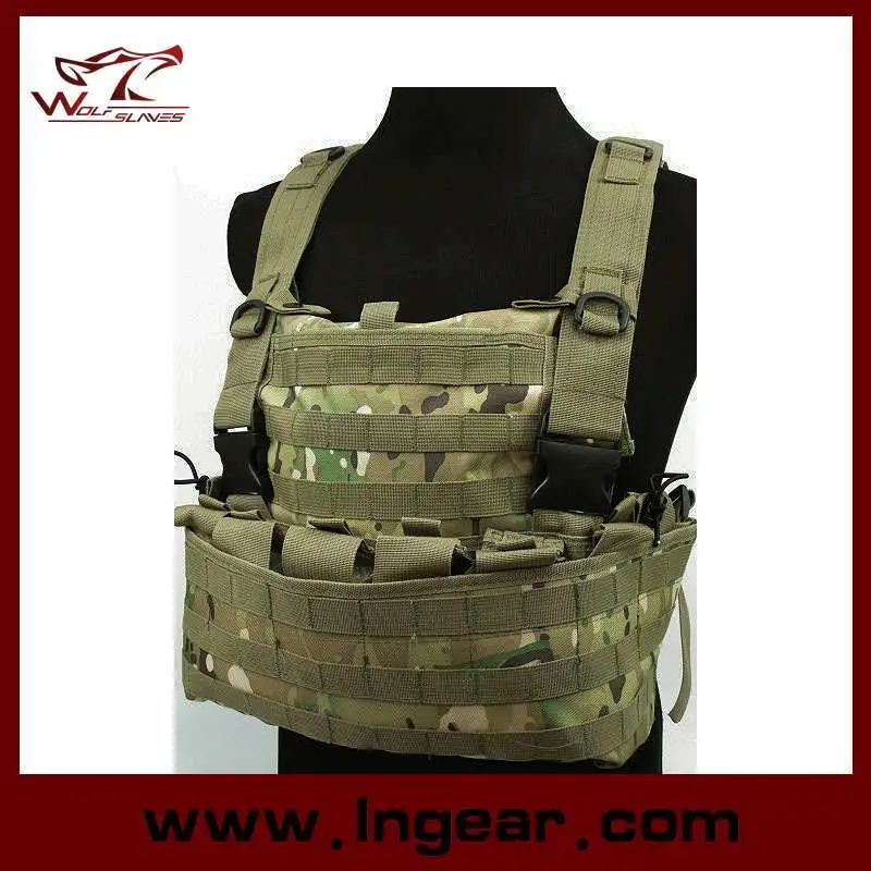 Outdoor Airsoft Tacitcal Molle Hydration Safety Combat Carrier Vest Nylon