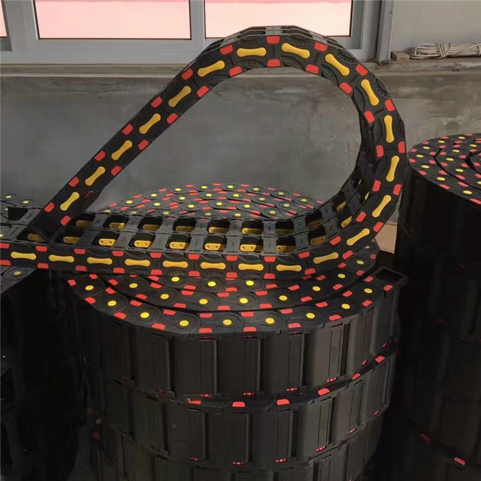 Machine Tool Plastic Towing Chain Nylon Tank Chain Engraving Machine Cable Engineering Mute Protection Chain 2535 45 Series